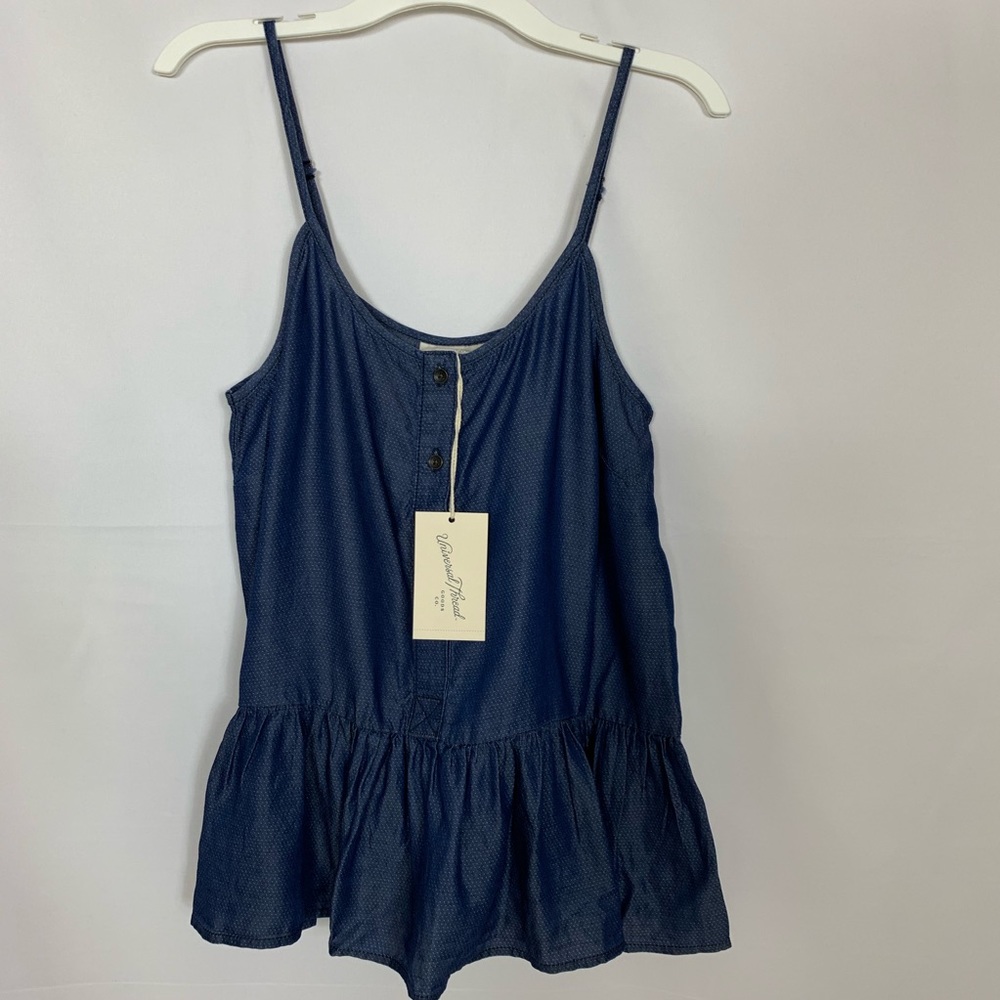 Universal Thread Chambray Spaghetti Strap Tank Top - Picture 3 of 10